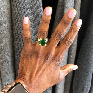 🌹Gorgeous Trina Turk Ring, Gold W/ Teal 🌸🌹🌸